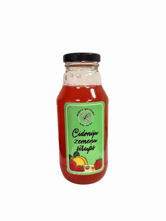Cidoniju zemeņu sīrups
